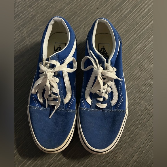 Never worn! Blue old skool vans - Picture 1 of 4